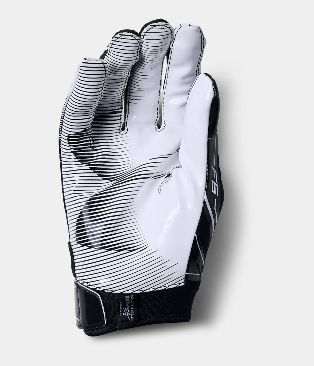 Under Armour F6 Football Gloves Glue Grip Black//White 1304694-001 Men/'s Size XL