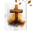 thumbnail image 3 of Qisvanset 12x16 Inch Jesus Love Quote Canvas Wall Art, Faith Decor Baptism Religious Wall Art Gift, 3 of 8