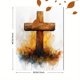 thumbnail image 3 of Qisvanset 12x16 Inch Jesus Love Quote Canvas Wall Art, Faith Decor Baptism Religious Wall Art Gift, 3 of 8