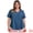 Navy Blue, variant on DARING DIVA Women's Plus Casual Trendy Pleated Shirt Dressy Work Blouse 3X Green