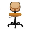 thumbnail image 5 of Flash Furniture Low Back Orange Mesh Swivel Task Office Chair, 5 of 5