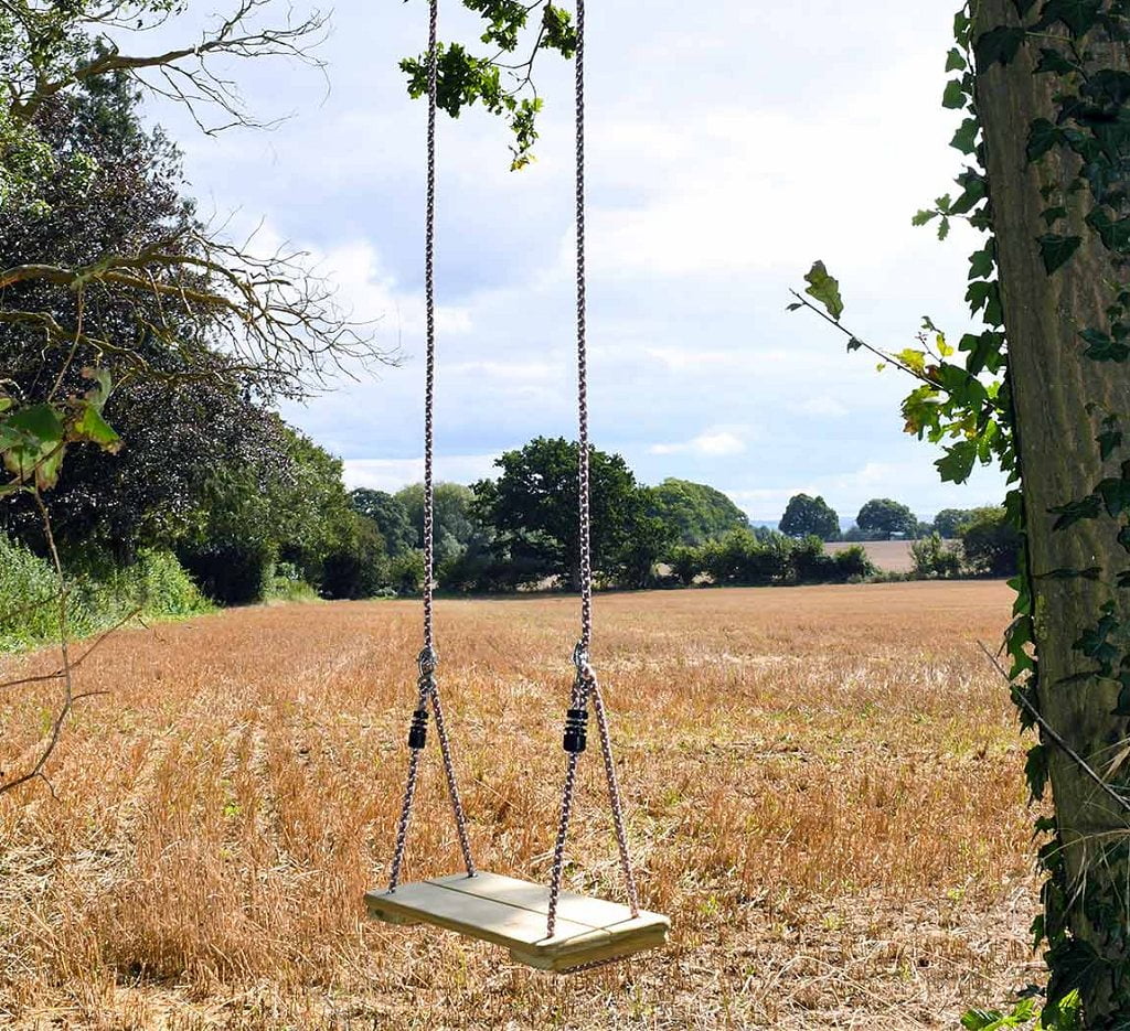 Wooden Tree Swing 3 meter ropes Walmart