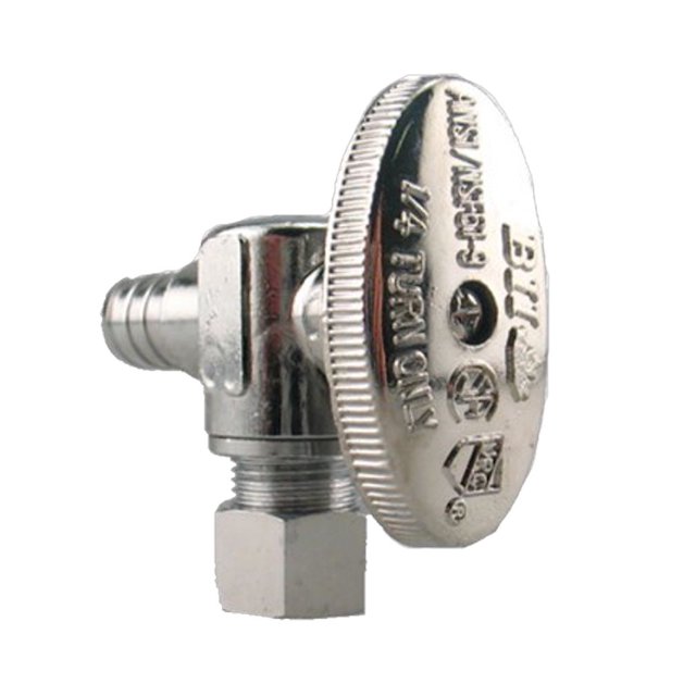 Boshart Canada Jag Plumbing Packs one half Inch PEX x three eight Inch COMP Shut Off Valve 4 pack