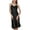 Black, variant on Women's Sexy Chemise Backless Slip Nightgown Satin Silky Summer Soft Cami Strappy Sleeveless Spring Sleep Dress Loose Sleepwear Black XX-Large