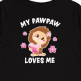 thumbnail image 4 of Inktastic My Pawpaw Loves Me with Bigfoot Girls Long Sleeve Toddler T-Shirt, 4 of 5