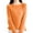 503_Orange, variant on QASIEATN Sweaters for Graceful Women Fashion, Sweaters Sweater One Neck Solid Color Soft Pullover Sweater, Womens Fall Tops