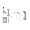 thumbnail image 2 of ZLINE 1-36" Chimney Extension for 9 ft. to 10 ft. Ceilings (1PCEXT-9667/9697), 2 of 5