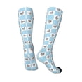 thumbnail image 4 of Fotbe Funny Chicken print Women's Men's Novelty Crew Socks Cotton Socks Knee High Socks for Walking,Running,Nurses,Pregnancy, 4 of 9