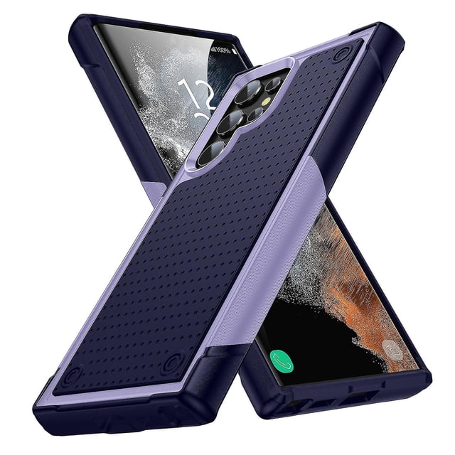Funda para Samsung S22 Ultra, doble capa de protección, a prueba de golpes, protección de pantalla y cámara.