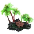 thumbnail image 4 of Simulación de la planta de paisajismo de pescado decoración del árbol de coco del acuario del acuario, 4 of 5