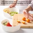 thumbnail image 3 of CEHVOM Dishes Tray Side Opening Easy Entry Stackable Round Hole Space-saving Droplet Shape Hot Pot Serving Platter Kitchen Gadget, 3 of 9