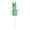 Mint Green, variant on DUYIWUE Easter Flocked Bunny Picks 9.25 inches, Faux Foam Picks Decorative Pastel Bunny Stems with Bow, for Spring Easter Basket Bouquets Floral Arrangement Centerpiece Wreath Decor