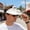 White, variant on Sun Hat With Fan,Cooling Hat,Hats With Fans Cooling In Them,Rechargeable Fan Hat Adjustable,UPF 50+ Sun Protection Cap for Outdoor Camping Hiking(D)