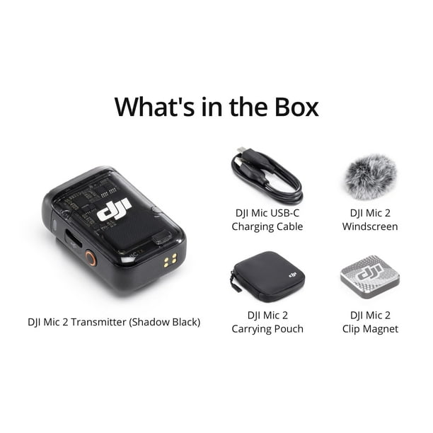 DJI Mic 2 Transmitter (Shadow Black) - Walmart.ca
