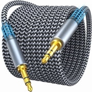 Aux Cord 20ft, 3.5mm Audio Cable - Nylon Braided 3.5mm Male to Male AUX Cable Cord for Car, Headphones, Home Stereos, Speaker