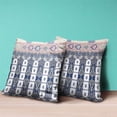 thumbnail image 4 of Amrita Sen Taj Garden Columns Duo Indoor/Outdoor Pillow with Removable Cover in Blue Gray Muted Pink16x16, 4 of 4