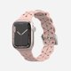 thumbnail image 2 of Correa de reloj Apple iWatch 6/5/4/3/2/1 Generación SE con encaje hueco de silicona sólida --- Rosa retro 42/44/45 mm, 2 of 4