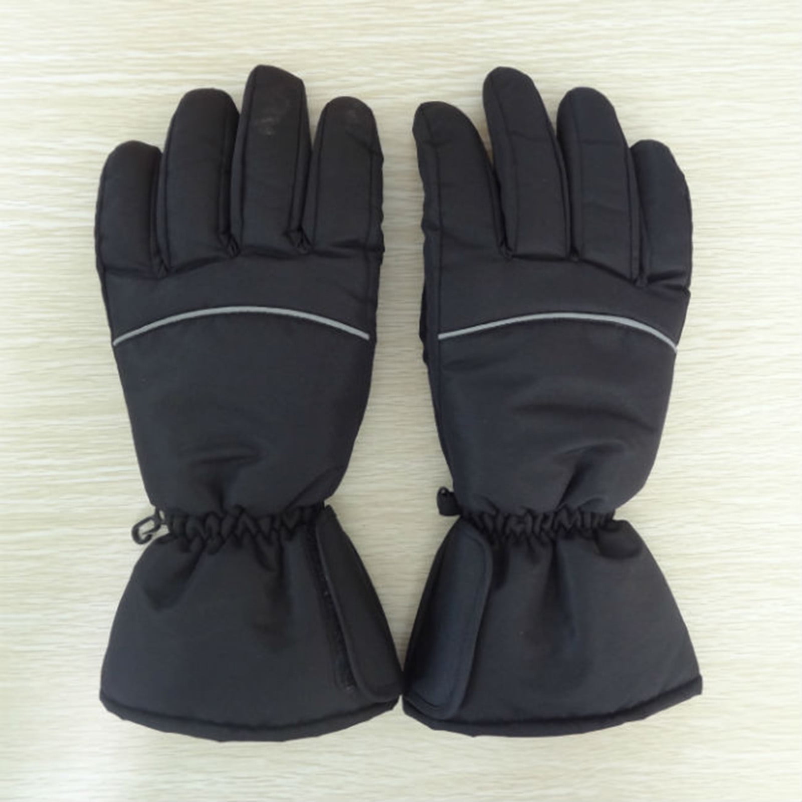 UTSJKR Electric Heating Gloves with Touchscreen Capability, Material, and Large Area Heating for Outdoor Activities Like Mountaineering, Hiking, and Skiing Black