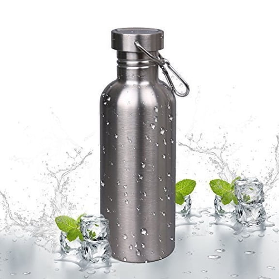 Uninsulated Single Walled Stainless Steel Sports Water Bottle For Cyclists, Runners, Hikers, Beach Goers, Picnics, Camping - 18/8 Food Grade, Bpa Free