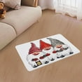 thumbnail image 3 of Alfombra de franela festiva de Papá Noel y alce rectangular antideslizante para adorno navideño J, 3 of 7