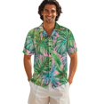 thumbnail image 3 of KUIFORTI Matching Couples Outfits Lightweight Tropical Palm Leaf Casual Beach Vacation Party Shirt Soft and Comfortable for Beach Seaside Lightweight Quick-dry, 3 of 7