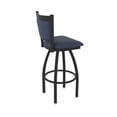 thumbnail image 2 of 870 Hadleigh 25" Swivel Counter Stool with Black Wrinkle Finish and Graph Anchor Seat and Back, 2 of 5
