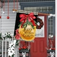 thumbnail image 3 of SM-XLHN Christmas Garden Flag Burlap Double Sided, Christmas Jesus is the Reason for the Season Nativity Jingling Bell Red Flag Winter Holiday Xmas Yard Outdoor Decoration 12.5x18 Inch, 3 of 6