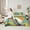 Teal Yellow, variant on Feelyou White Pelicans Bedding Comforter Set 7pcs, Beach Ocean Animal Queen Bedding Sets