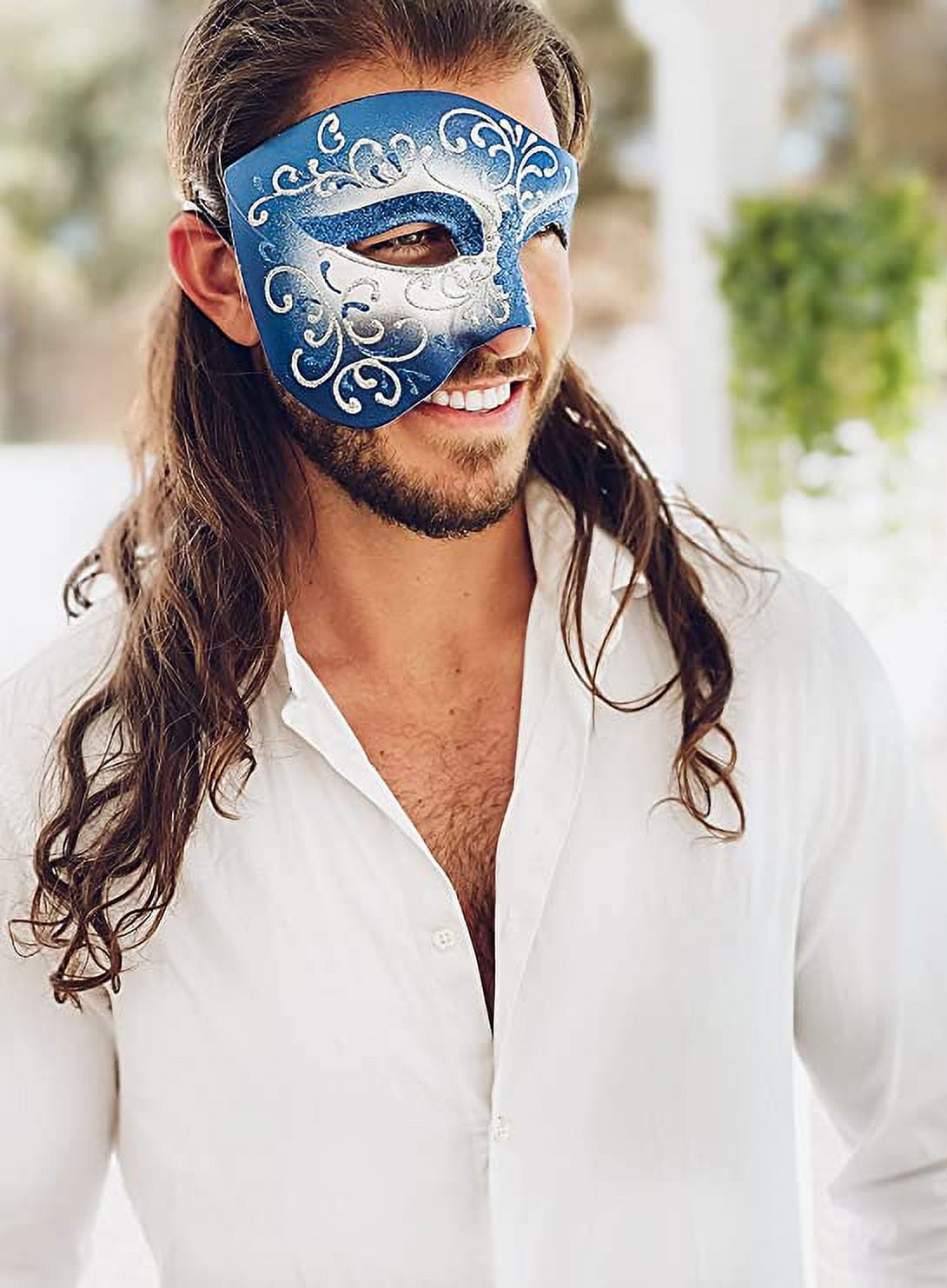 Luxury Mask Vintage Phantom of the Opera Mask – Venetian Half Face Mask –  Costume Party, Masquerade Ball Carnival Mardi Gras