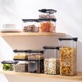 thumbnail image 3 of Almacenamiento De Alimentos Contenedor De Cocina Caja De Plástico Tarros Para Cereales A Granel Organizadores Para Despensa Organizador Frascos Con Tapa Hogar, 3 of 4