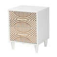 thumbnail image 2 of Baxton Studio Louetta Coastal Nightstand, 2-Drawer, White, 2 of 9