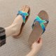 thumbnail image 5 of Amzcrzy Zapatos de mujer,Zapatos de mujer,Zapatillas de mujer, Zapatillas de lino antideslizantes para mujer, zapatos planos con punta abierta para uso en interiores y exteriores, para playa Sandalia, 5 of 6