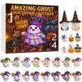 thumbnail image 3 of Halloween 2D/3D Print AI Hanging Ornaments Print Countdown 3D Hanging Ornament Set Christmas Tree Hanging Ornaments With 2D/3D Random Dolls Kids Stoplight Timer Retro Kitchen Clocks Wall Battery, 3 of 3