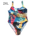thumbnail image 4 of Soidarity Traje de baño de sin mangas con espalda abierta y estampado de graffiti para mujer Traje de baño Vistoso 2XL Soidarity OD001445-06, 4 of 6