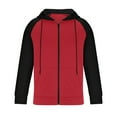 thumbnail image 3 of Aofany Men's Tracksuit Set Fashion Sweat Suits 2Pcs Outfits Casual Color Block Athletic Hooded Sportswear, 3 of 7