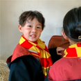 thumbnail image 4 of Disfraz de Harry Potter para niños, traje de tres piezas, traje de mago, bata, capa, abrigo, suéter británico, bufanda, Otoño e Invierno, 4 of 4