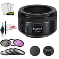 thumbnail image 1 of Canon EF 50mm f/1.8 STM Lens (International Model) with Cleaning Kit and Filter Kits, 1 of 7
