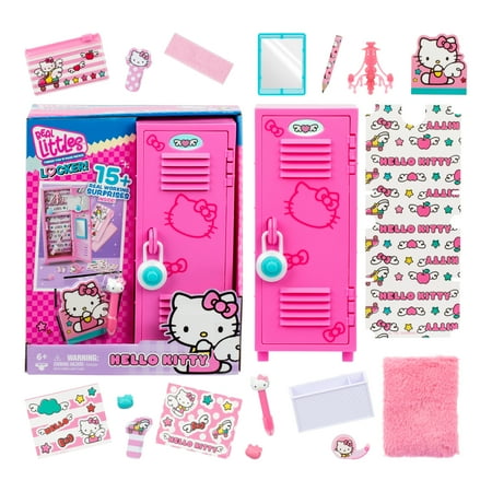 Real Littles Hello Kitty® Micro Locker With Over 15 Tiny Surprises Inside! Micro Stationery, Ages 6+