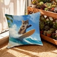 thumbnail image 2 of FEOLGEHLY Animal Series Decorative Throw Pillow Covers 18x18 in, Cute & Playful AnimalPrint Patterns Soft Cushion Covers for Couch Recliner Bed Living Room Home Decor, Machine Washable (A), 2 of 7
