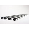 HSS Steel 30" Long Poles 3/4" Pole Diameter 1.0mm Thickness Chrome 4-Pack, Hardware
