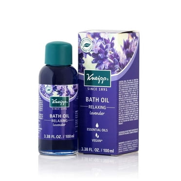 Kneipp Lavender Herbal Bath Oil, Relaxing Soak, 3.38 fl. oz. Balancing, Lavender