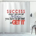 thumbnail image 1 of Ambesonne Wording Shower Curtain, Hardwork Success, 69"Wx70"L, Red Black Eggplant, 1 of 3