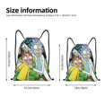 thumbnail image 4 of Bolsa con cordón clásica de Rick y Morty, plegable, para deportes, fitness, unisex, bolsa de viaje para deportes de playa, mediana, 4 of 8