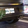 thumbnail image 6 of License Plate, Silly Goose Cartoon Illustration Decorative Front,Personalized Stainless Steel License Plate Cover For Men Women,12.2" X 6.2", 6 of 6