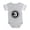 Heather Gray, variant on CafePress - Monogram Medallion 3 - Cute Infant Baby Football Bodysuit