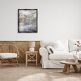 thumbnail image 2 of Foggy Pond Landscape Reflection Landscape Photograph Jet Black Framed Art Print Wall Art, 2 of 6