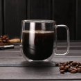 thumbnail image 3 of DEBGFS Liquidation! Tasse à Café en Verre Isolée à Double Paroi, Tasses à Café en Verre à Double Couche avec Poignée, 3 of 9