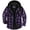 Purple, variant on SPEEDRUN Men's Thick Fleece Plaid Jacket Flannel Shirts Sherpa Lined Full Zip Up Hoodie Winter Coat with Pockets Dark Gray M