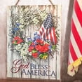 thumbnail image 3 of Glow Decor Gelsinger 172191 7.5 x 10 in. Sign-God Bless America with Rope Hanger, 3 of 5