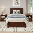 thumbnail image 2 of AFI Canyon Wood Twin Foundation Bed Frame with Matching Footboard in Walnut, 2 of 25